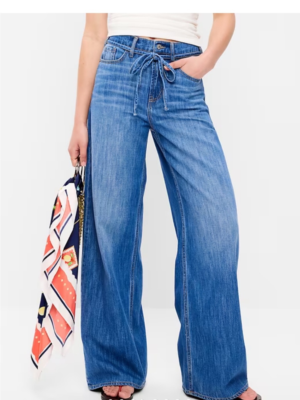 Old Navy High-Waisted Drapey Wide-Leg Jeans sz. 10